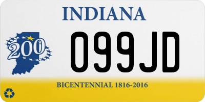 IN license plate 099JD