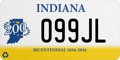 IN license plate 099JL