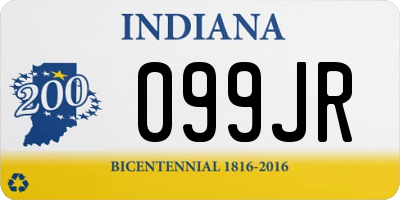 IN license plate 099JR