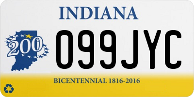 IN license plate 099JYC