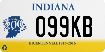 IN license plate 099KB