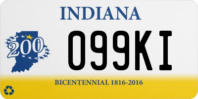 IN license plate 099KI