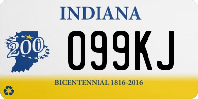 IN license plate 099KJ
