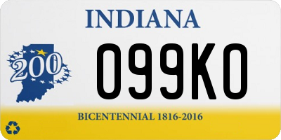 IN license plate 099KO