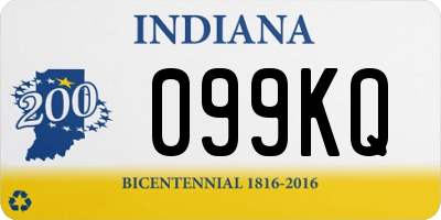 IN license plate 099KQ