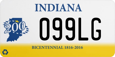 IN license plate 099LG