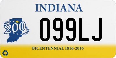 IN license plate 099LJ