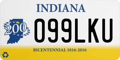 IN license plate 099LKU
