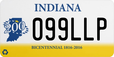 IN license plate 099LLP