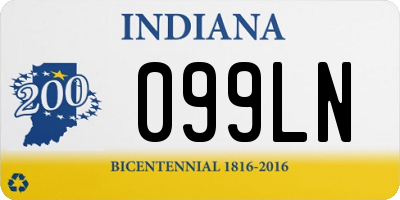 IN license plate 099LN