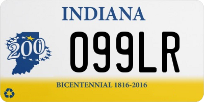 IN license plate 099LR