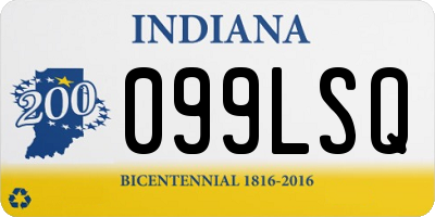 IN license plate 099LSQ