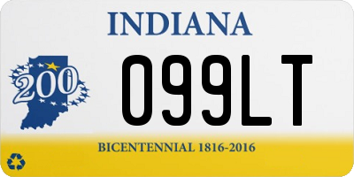 IN license plate 099LT