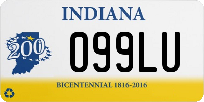 IN license plate 099LU