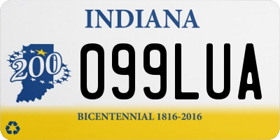 IN license plate 099LUA