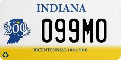 IN license plate 099MO