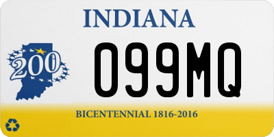 IN license plate 099MQ