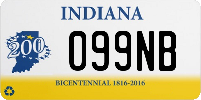 IN license plate 099NB