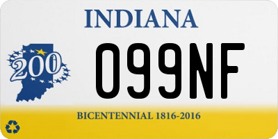 IN license plate 099NF