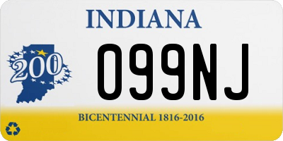 IN license plate 099NJ