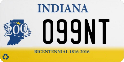 IN license plate 099NT