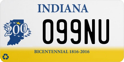 IN license plate 099NU