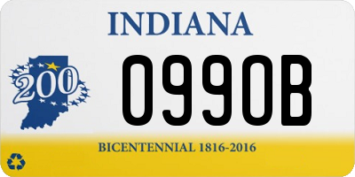 IN license plate 099OB