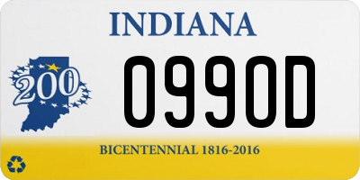 IN license plate 099OD