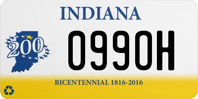 IN license plate 099OH