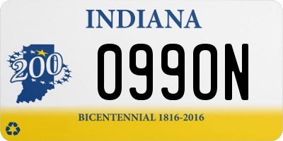 IN license plate 099ON