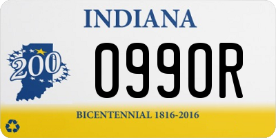 IN license plate 099OR