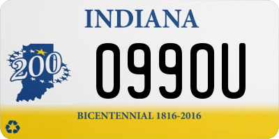 IN license plate 099OU