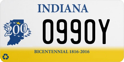 IN license plate 099OY