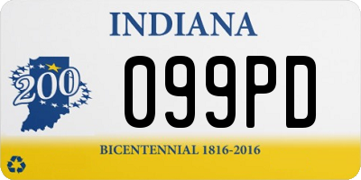 IN license plate 099PD