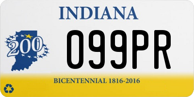 IN license plate 099PR