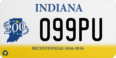 IN license plate 099PU
