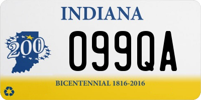 IN license plate 099QA