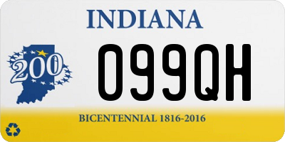 IN license plate 099QH