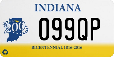 IN license plate 099QP