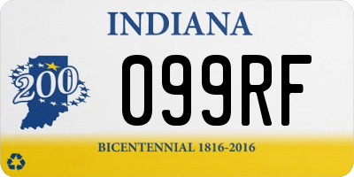 IN license plate 099RF