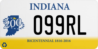 IN license plate 099RL