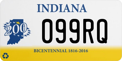 IN license plate 099RQ