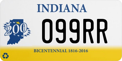 IN license plate 099RR