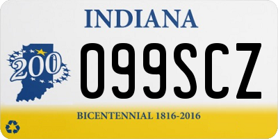 IN license plate 099SCZ