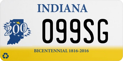 IN license plate 099SG