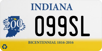 IN license plate 099SL