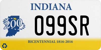 IN license plate 099SR