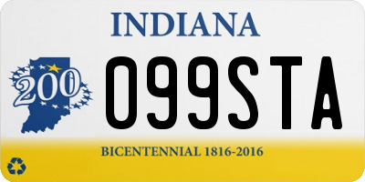 IN license plate 099STA
