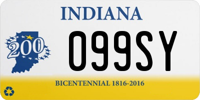 IN license plate 099SY