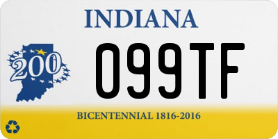 IN license plate 099TF